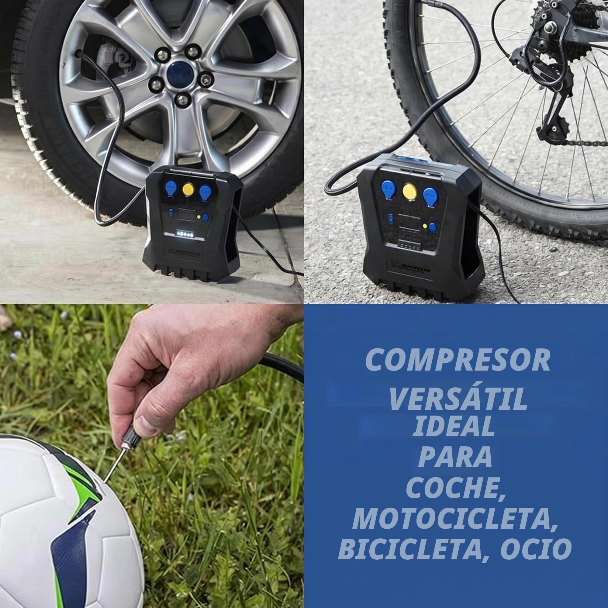 MICHELIN 9519 Compresor de Aire portatil programable, 12 V