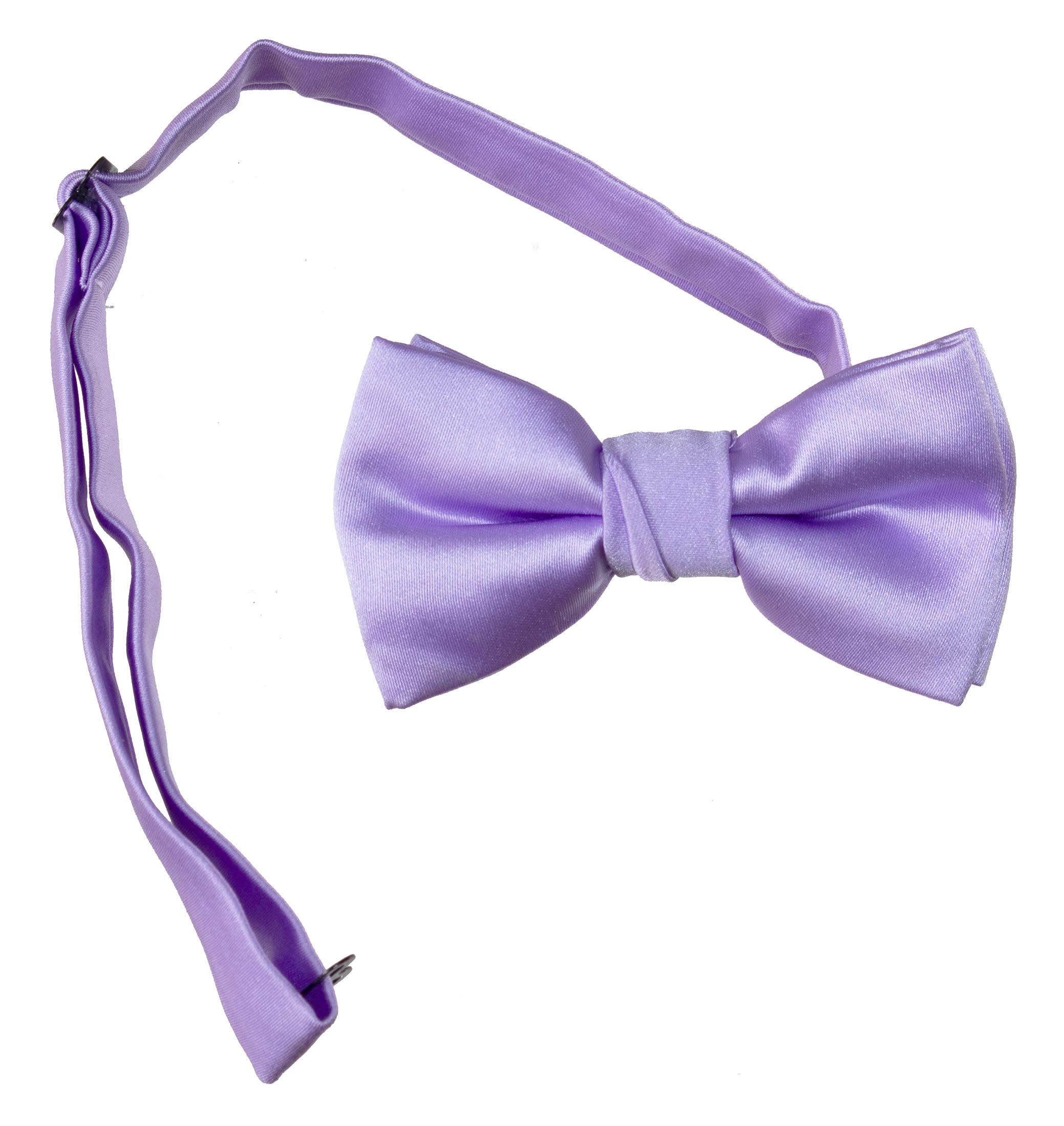 Tuxgear Boys Pre Tied Bow Tie with Adjustable Neck Strap Kids, Lavender, Boys (Lavender, Boys)