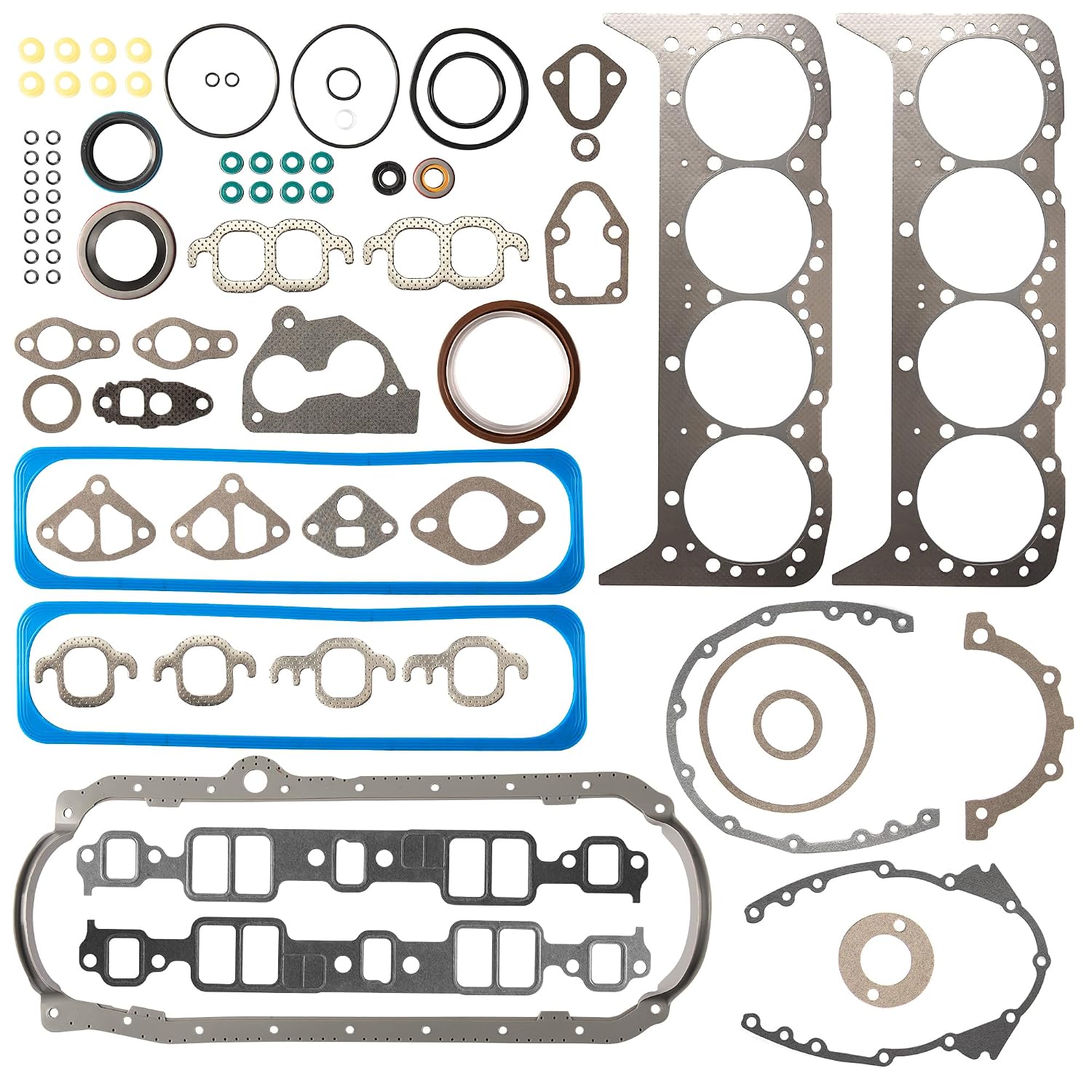 Head Gasket Set Compatible with 1987-1995 Chevy G10 G20 G30 C1500 C2500 C3500 K1500 GMC C1500/2500/3500 G1500/2500/3500 5.7L, Interchange Part Number 260-1269 KS2666 T598122 2601269