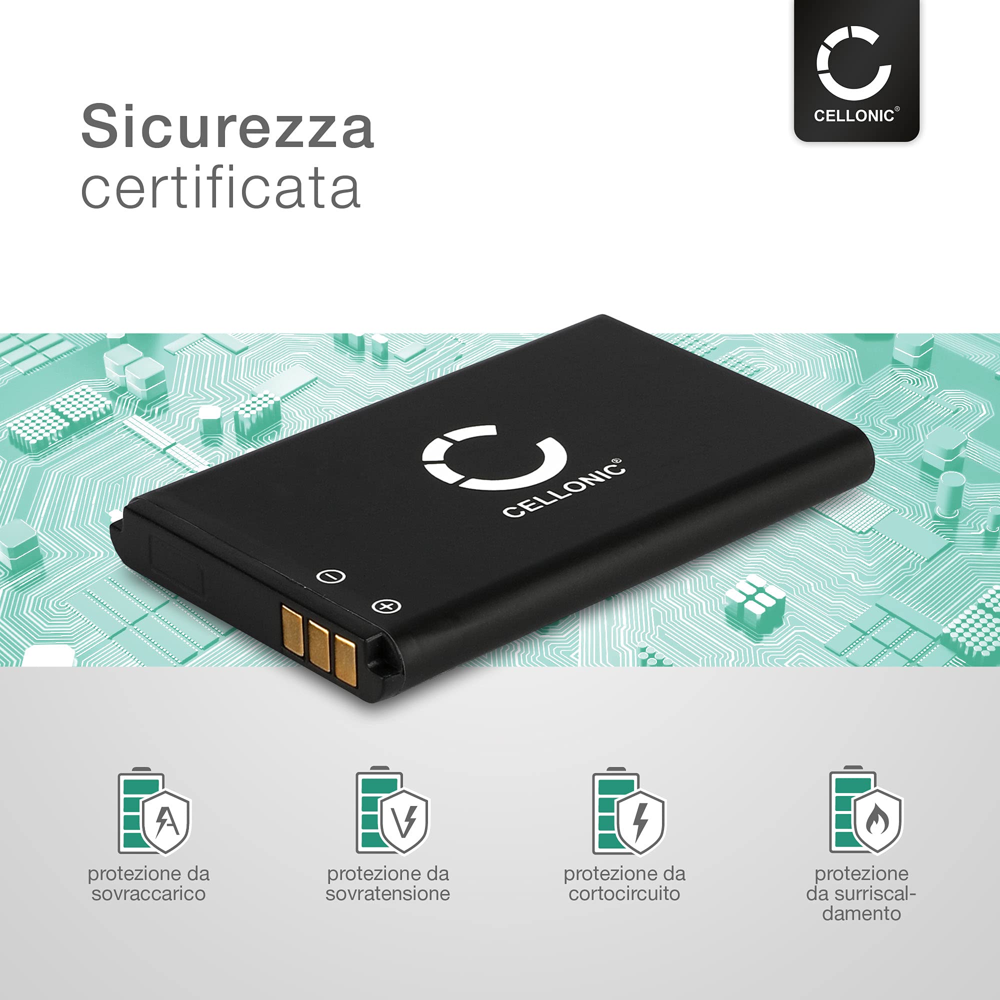 CELLONIC Batteria Compatibile Nokia 2600 1110 1110i 1100 1020mAh 3.7V
