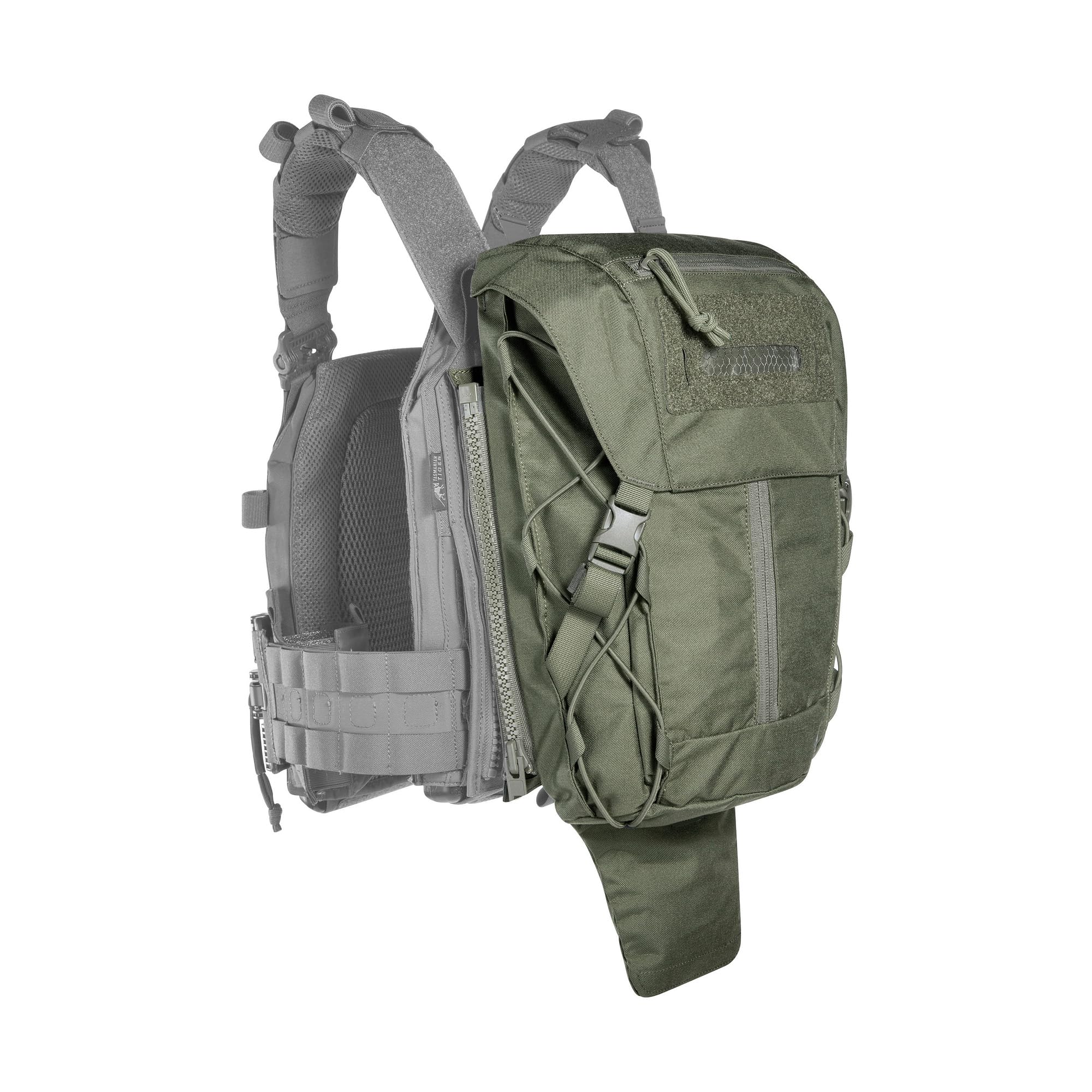 Tasmanian Tiger TT Turtle Pack ZP dodatkowa torba na wsporniki płyt z systemem RV, pojemność 7 l, rozkładana torba na plate carrier nadaje się do cięcia śrub