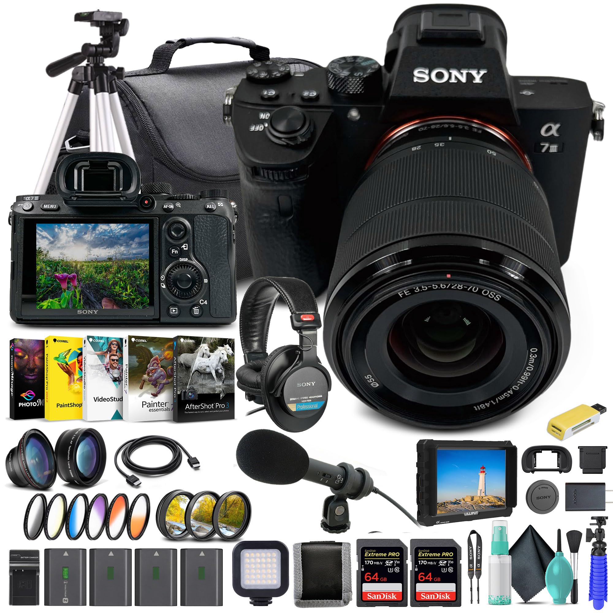SONY - SONY α7 III ILCE-7M3K＋SEL55F18Z Amazon.com : Sony Alpha a7 III Mirrorless Camera with 28