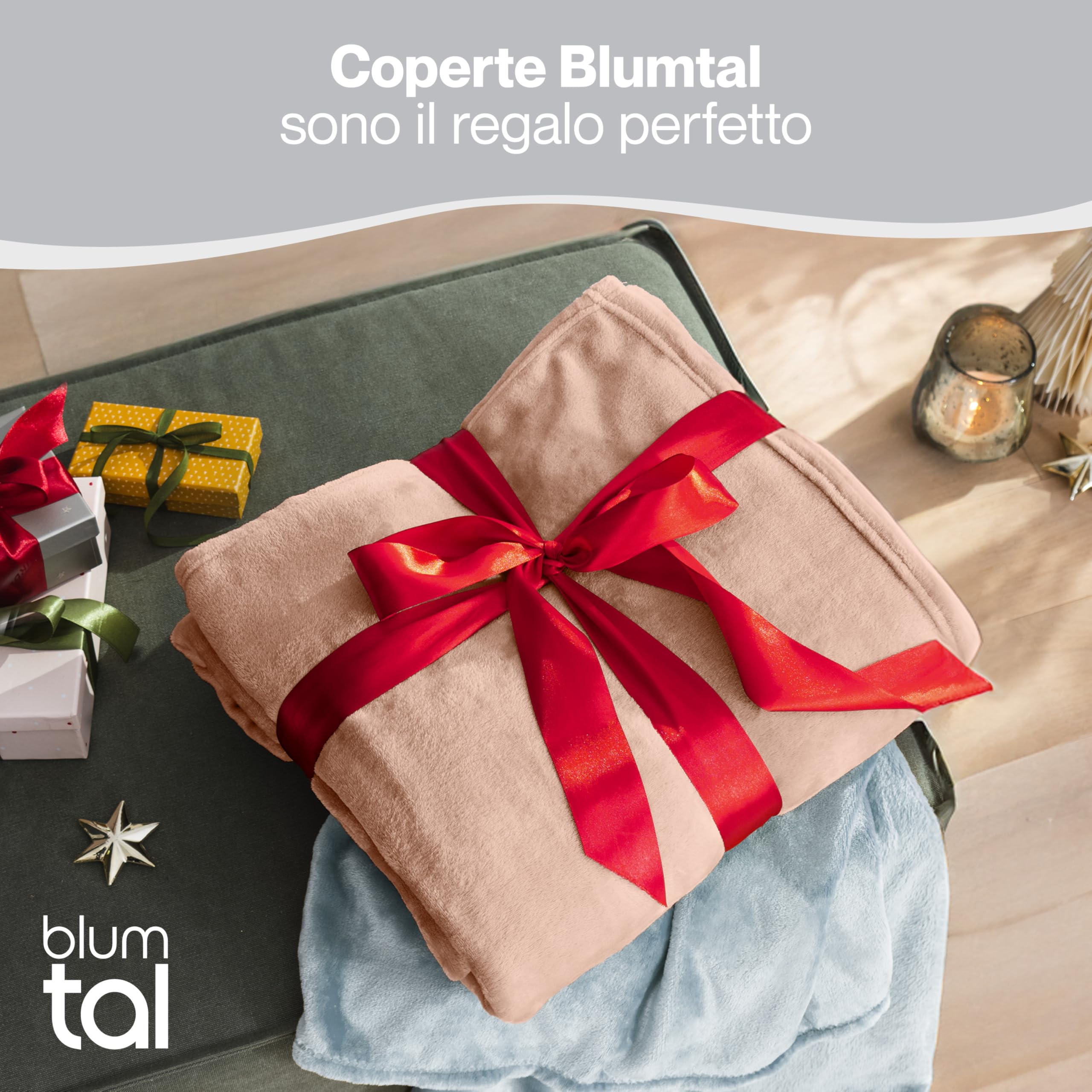 Blumtal Coperta Pile 270x230cm - Coperta Plaid Divano Super Morbida - Coperta Divano certificata OKEO-Tex - Coperta per Divano - Coperta Invernale - Coperte in Pail - Plaid Matrimoniale Pile in Rosa