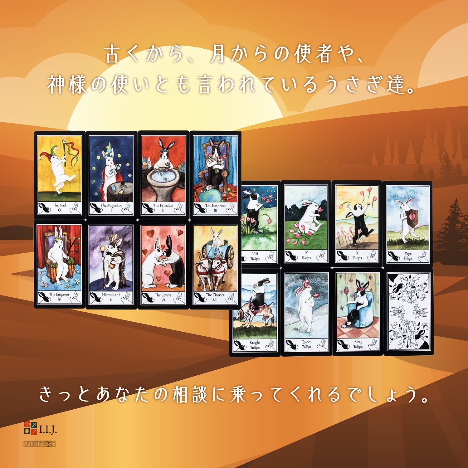 Amazon.co.jp: I.I.J タロットカード ラビット・タロット・デラックス