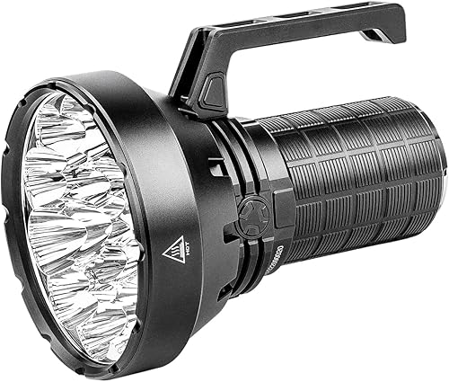 IMALENT SR16 Linterna recargable 55000 lúmenes linterna LED súper brillante, con Cree XHP50.3 HI LED Impermeable Spotlight Linterna de haz largo