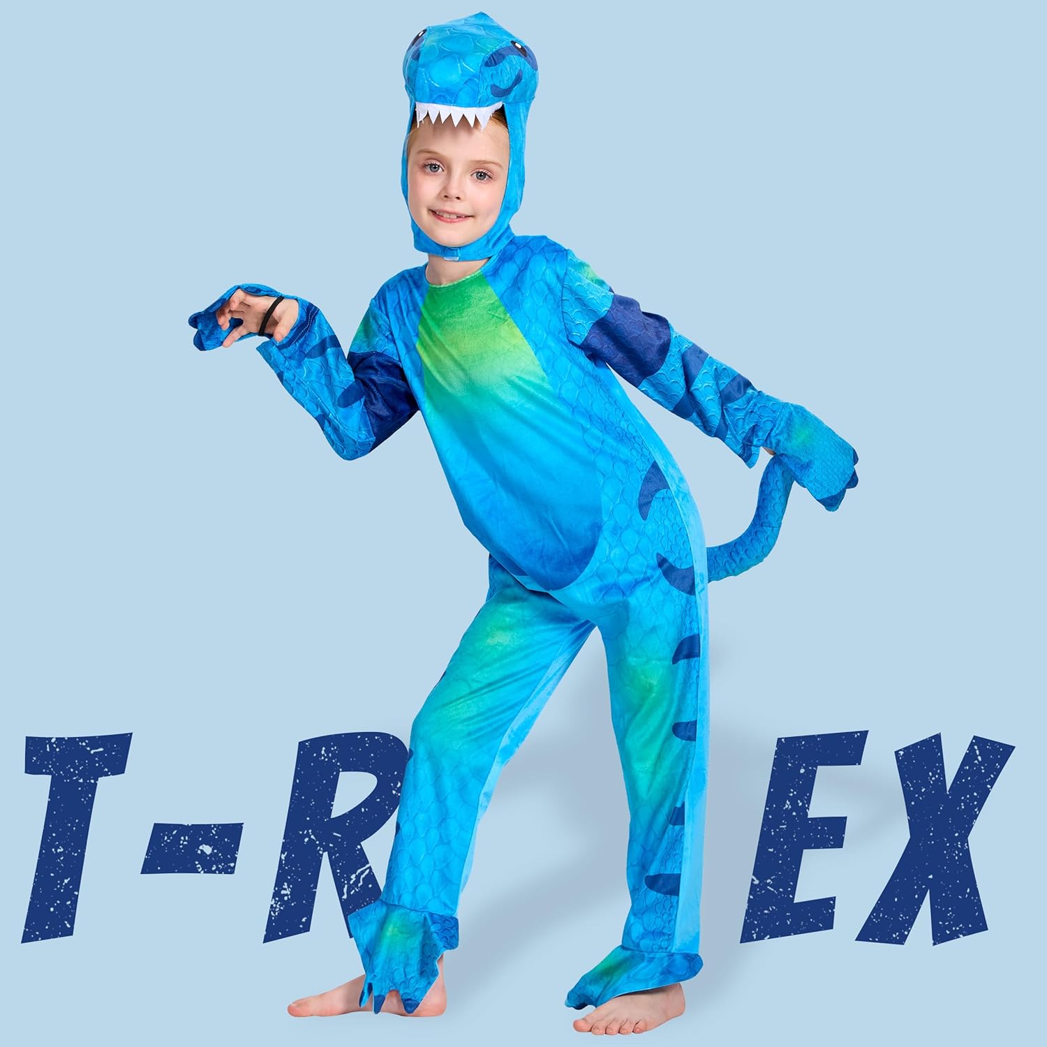 IKALI Dinosaur Costume Kids Triceratops Dino Outfit, Boys Girls Toddlers Baby Halloween Party Dress Up - Image 2