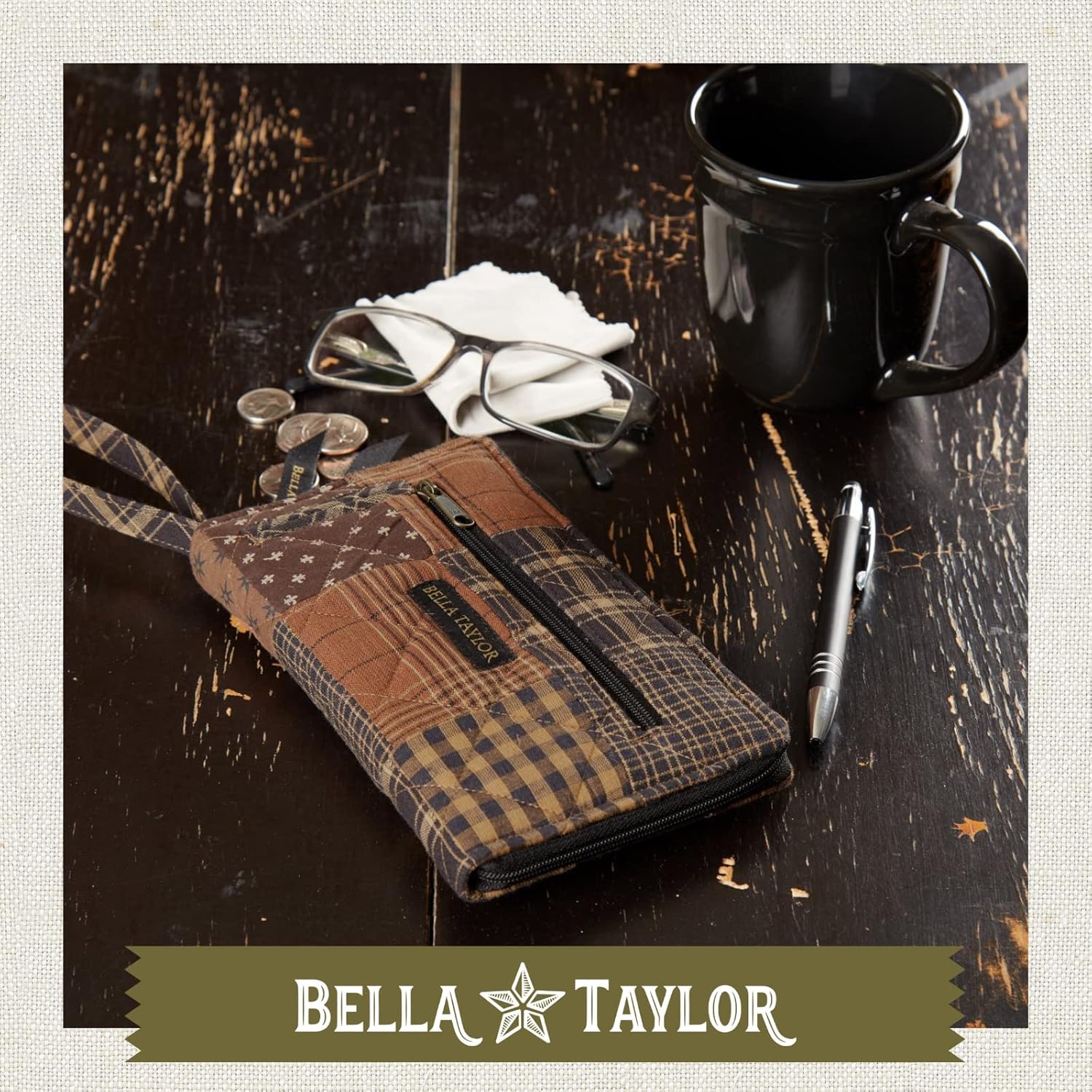 Bella Taylor Wrist Strap Wallet for Women | Multi Card Zip Around Wallet with RFID Protection and Wristlet Strap - Image 2