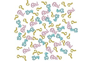 Boy or Girl Confetti Table Scatter for Memorable Gender Reveal Celebrations