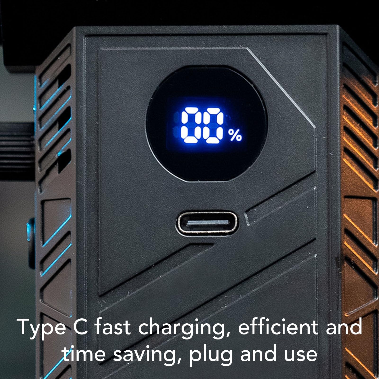 Asixxsix Spolverino Elettrico, Soffiatore per Polvere Senza Fili Ricaricabile con Motore Brushless, 150.000 Giri/Min, 52 M/s, Kit di Pulizia per PC con Batteria da 6000 MAh, Display LED e 2 Ugelli per