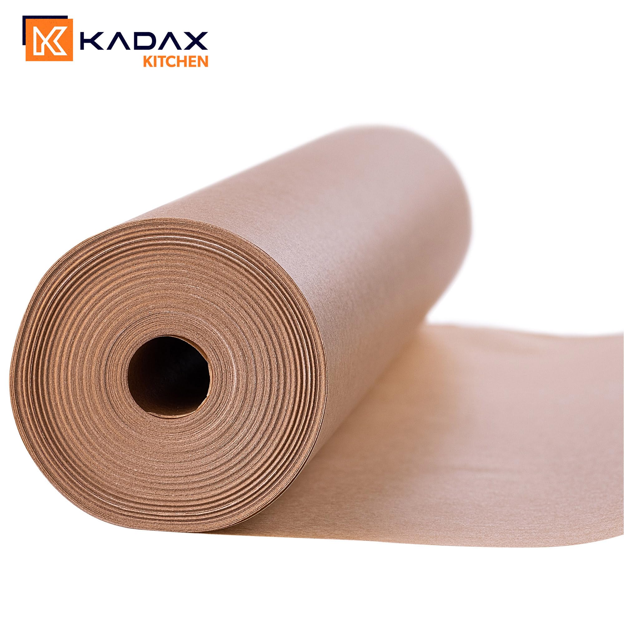 KADAX 5 x Backpapier auf Rolle, 38 cm x 50 m, Pergamentpapier mit beidseitiger Silikonbeschichtung, antihaft & hitzebeständig, Papier zum Backen, Backzubehör