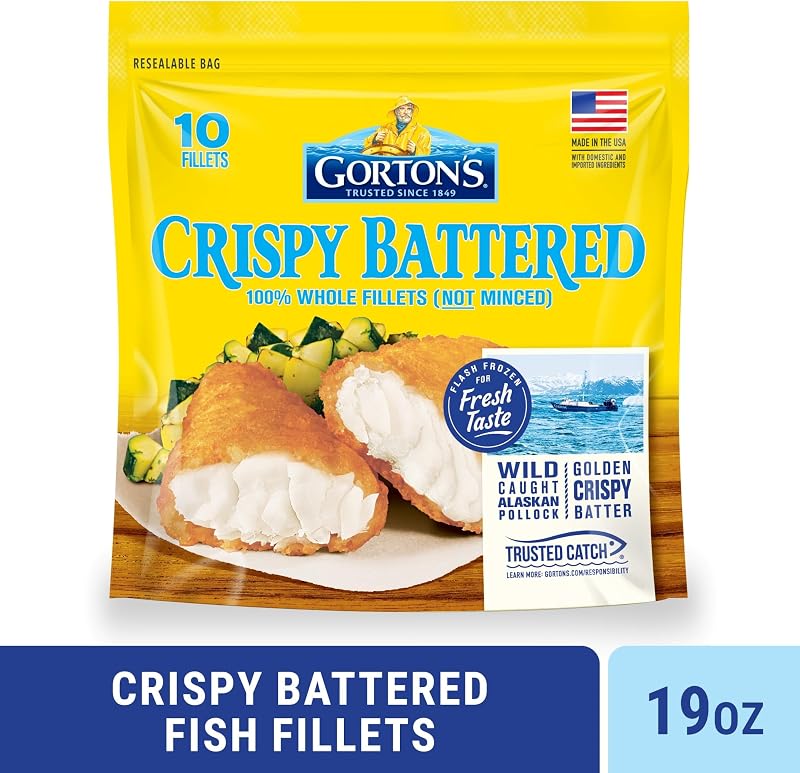 Gorton's, Crispy Battered Fish Fillets, 19 oz (Frozen)