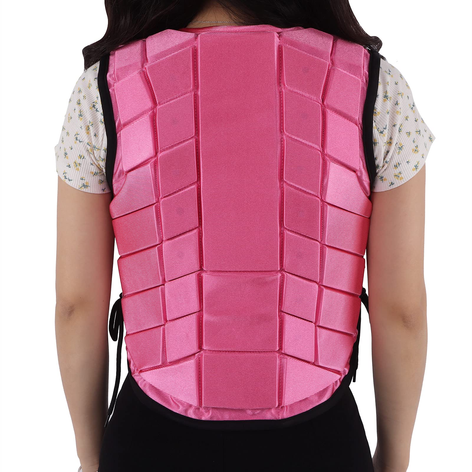 Giubbotto protettivo per bambini con imbottitura in schiuma, per equitazione, colore rosa