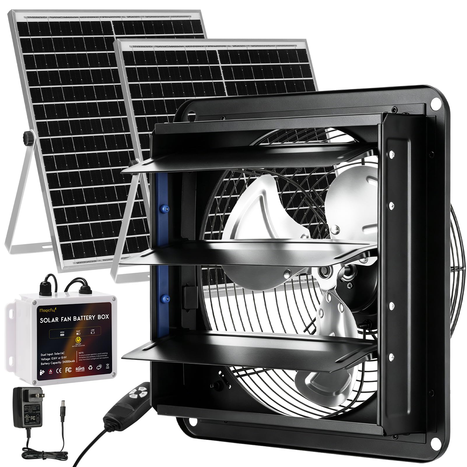 Magicfly 14 inch Solar Exhaust Fan