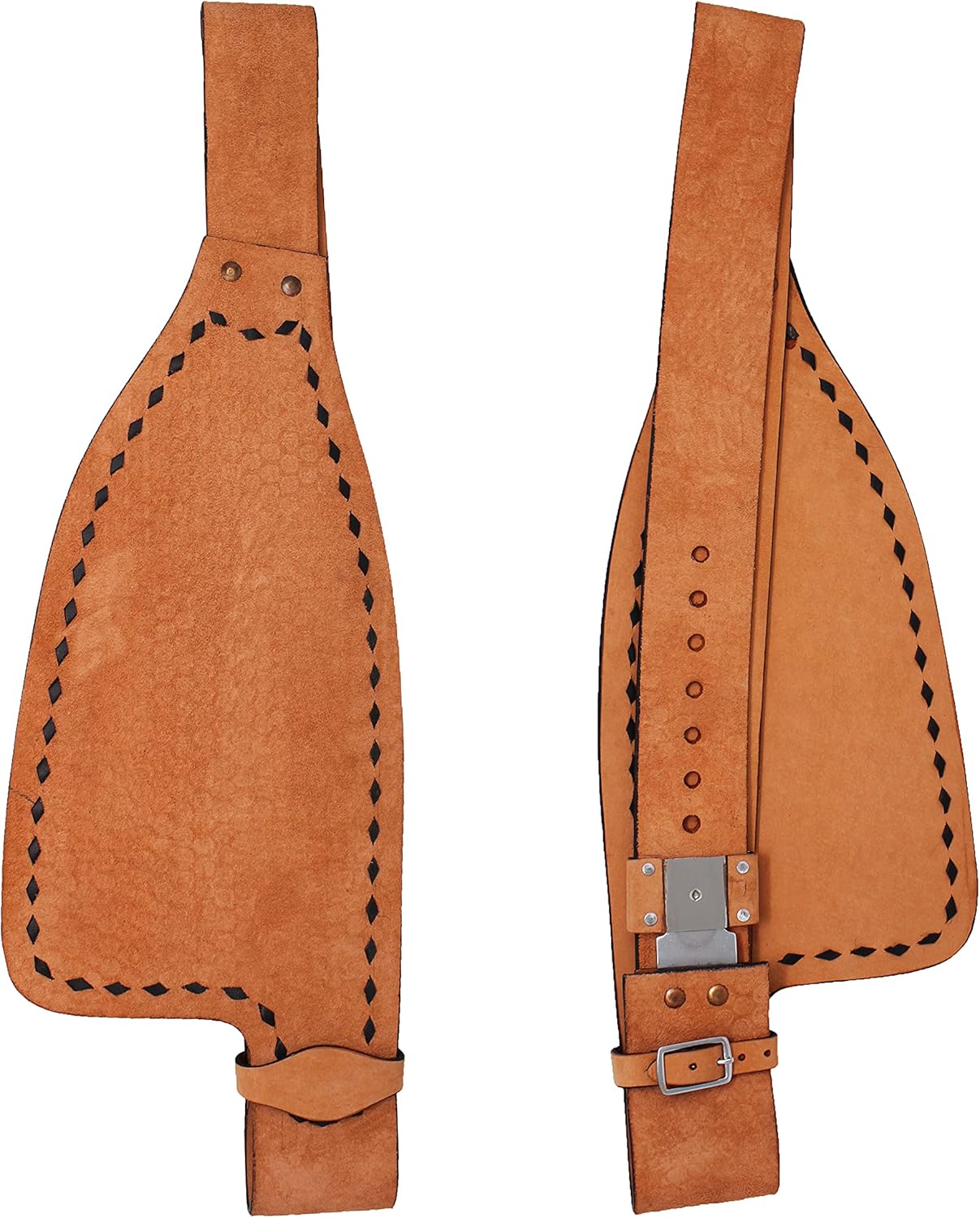 CHALLENGER Horse Western Adult Roughout Buckstick Replacement Saddle Fenders 5237