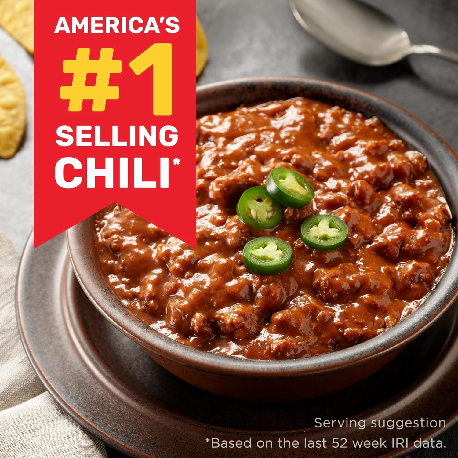 HORMEL Angus Beef Chili with Beans, 14 oz (Pack of 12)