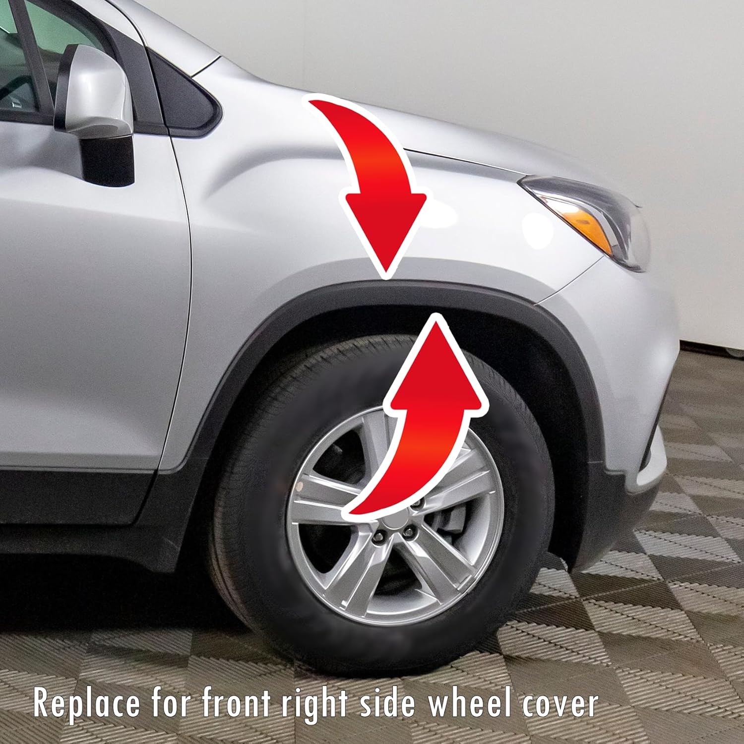 Front Right Wheel Cover Fit for Chevrolet Trax LTZ 2013 - 2016 Passenger Side Wheel Well Molding Trim Fit for Chevy Trax LS LT 2013 - 2022 for Trax Premier 2017 - 2020 GM1291251 42490925