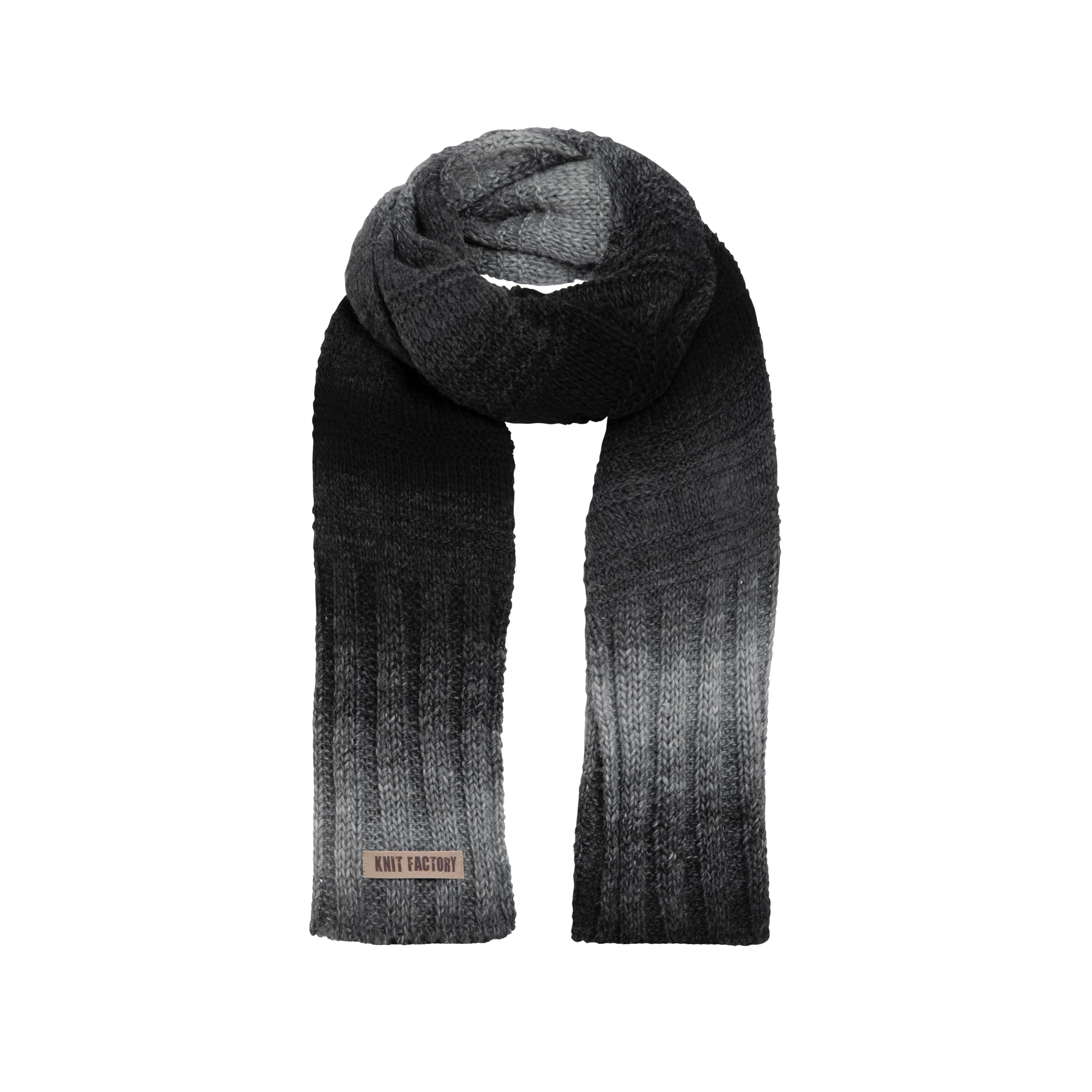 KNIT FACTORY - Mace Schal - Winterschal für Damen und Herren - XXL schal aus 10% Alpakawolle - 220x60 cm