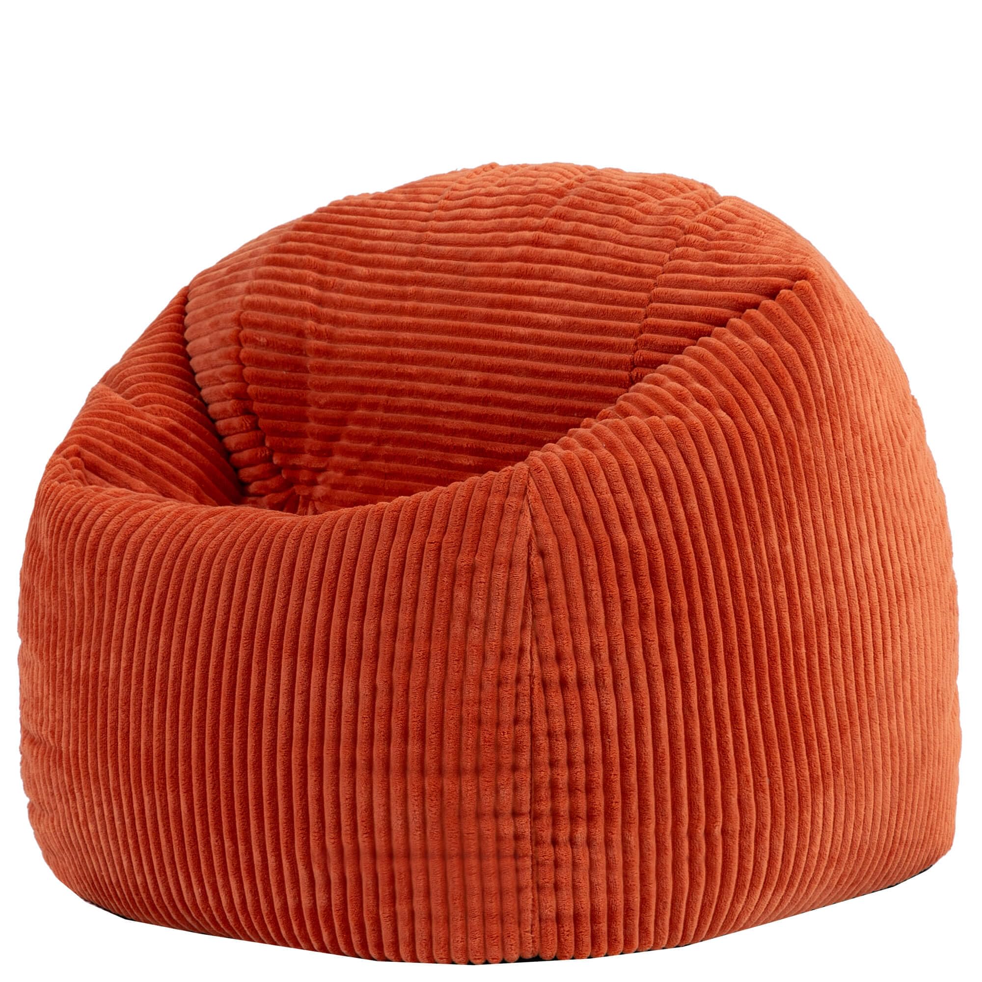 icon Kingston Kids Bean Bag, Corduroy, Orange, Kids Bean Bag Chair with Filling Included for Girls and Boys, Childrens Chair, Beanbags for Children, Playroom Décor, Bedroom Accessories — image 1