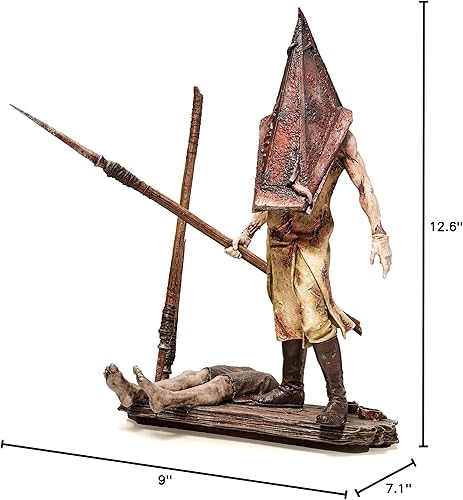 Miniatura 7 de Numskull Silent Hill 2 Figura de cosa piramidal roja de 11.6 pulgadas (11.6 in) estatua coleccionable - Producto oficial de Silent Hill - Edición