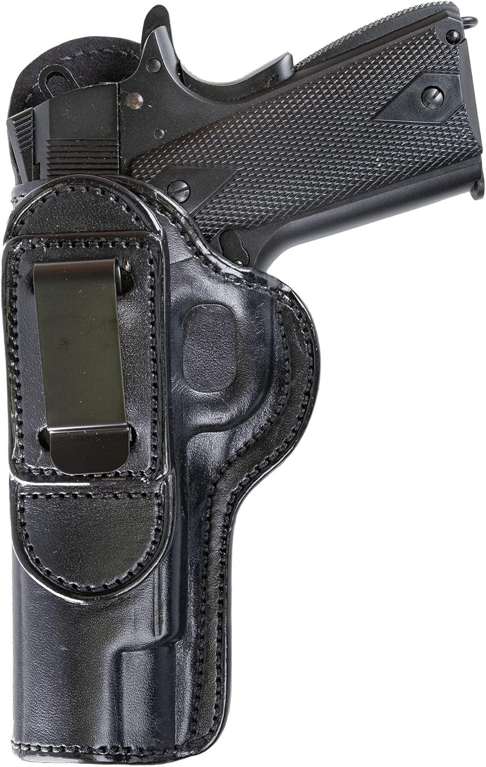 Maxx Carry Tuckable IWB Leather Holster Fits COLT 1911 5" Barrel. Inside The Pants Holster for Tuck in Conceal Carry,.