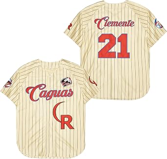 Men Criollos Caguas #21 Roberto Clemente Baseball Jersey Puerto Rico Jerseys Stitched