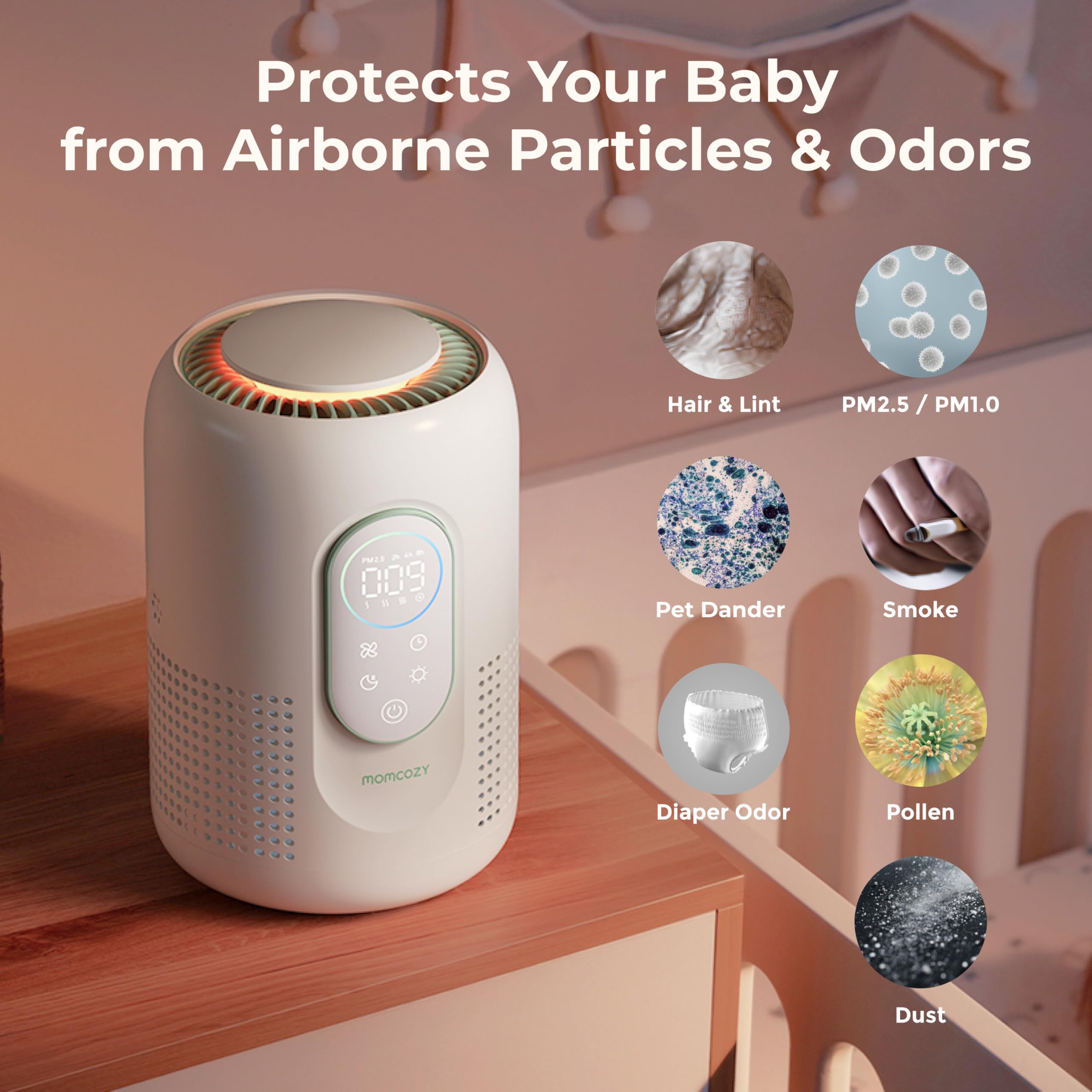 Momcozy 空気清浄機 HEPAフィルター AP01 Amazon.com: Momcozy Official Air Purifier Replacement Filter | 4