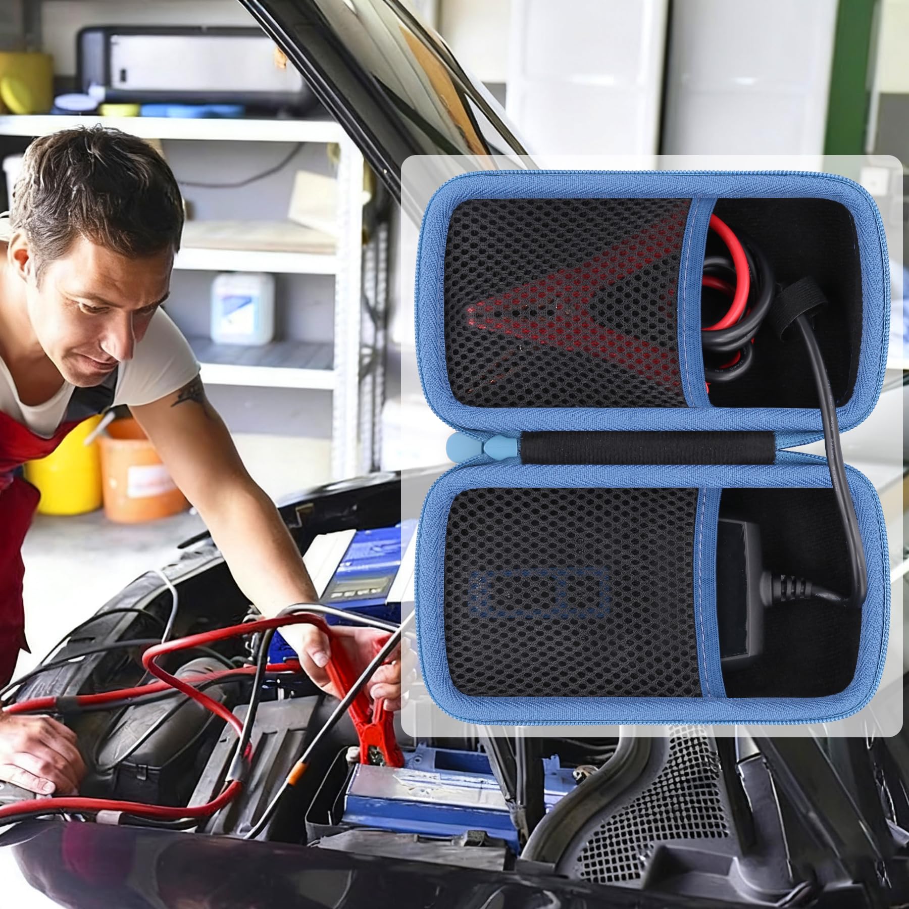 TOPDON BT100 Tester Batteria Auto Custodia Rigida Trasporto Borsa Protettiva Manico 12V
