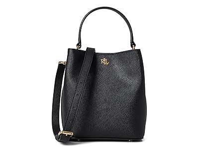 Lauren Ralph Lauren Crosshatch Small Reese Bucket Bag Cross Body Women