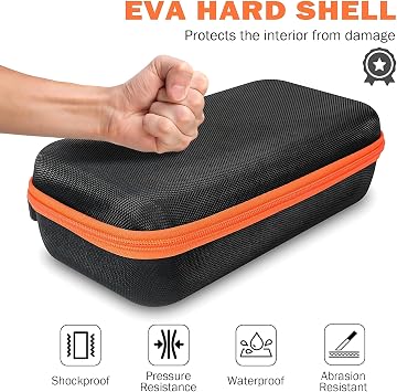 Wireless Microphone Case - Compatible with JBL Wireless Two Microphone System - Handheld Dual Mic Travel Bag for Singing & Karaoke | Waterproof & Dirt Resistant - Black (Box Only)