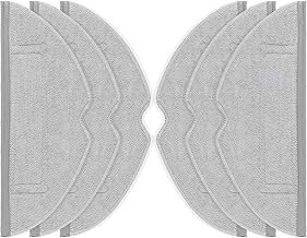 6 x Replacement Microfiber Cloths for Roborock S8 / S8+ / S7 / S7+ / S7 MaxV/ S7 MaxV Ultra / S7 Pro Ultra/T7 / T7 Plus Robot Vacuum Cleaner Mop Replacement Accessories Soft Cloths