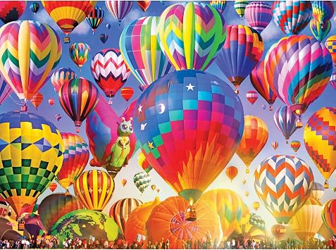 RoseArt - Color Palette - Ballooning Fun - 1000 Piece Jigsaw Puzzle for Adults