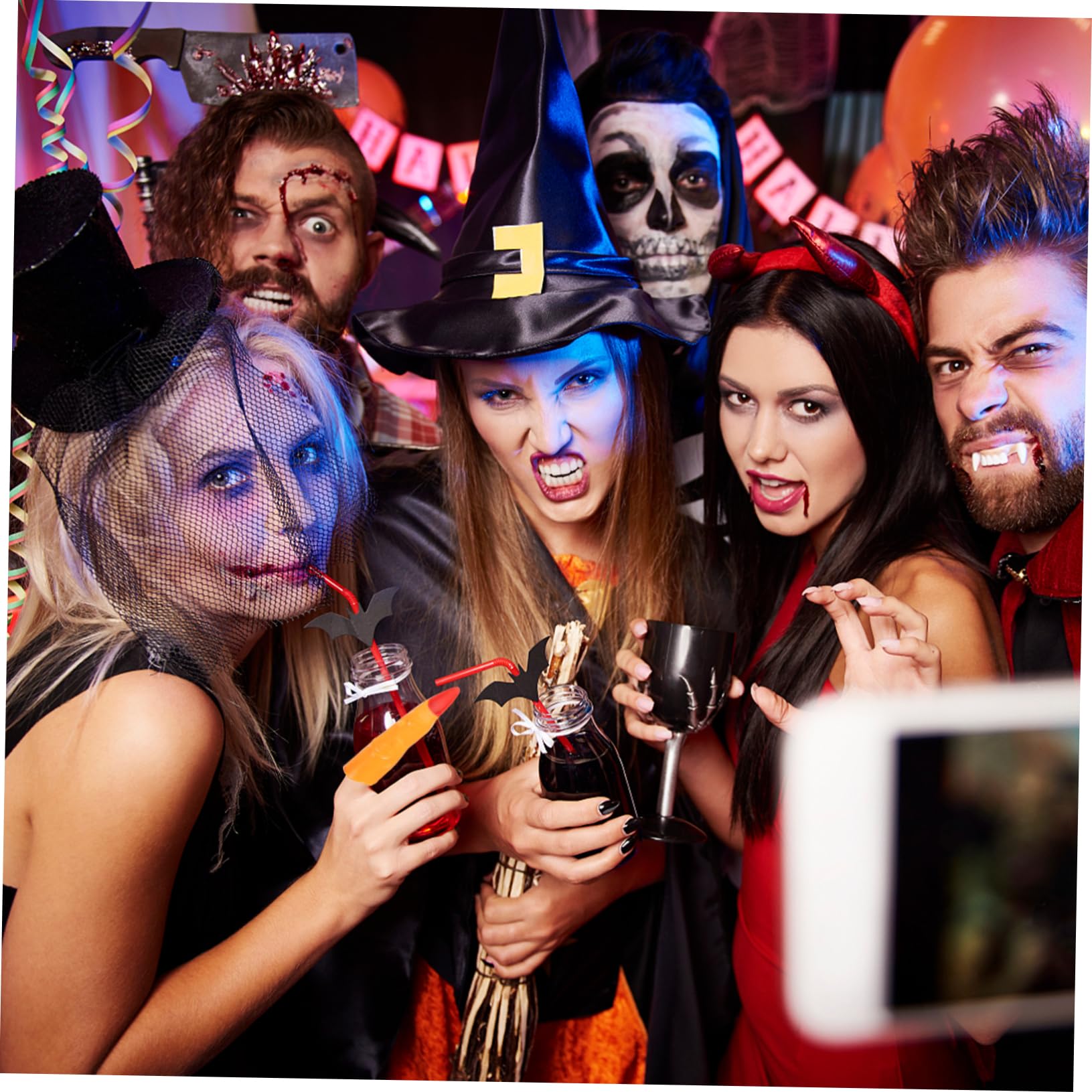 Hohopeti Diy Fake Fingers 5pcs Halloween Finger Covers Lightweight Reusable for Cosplay