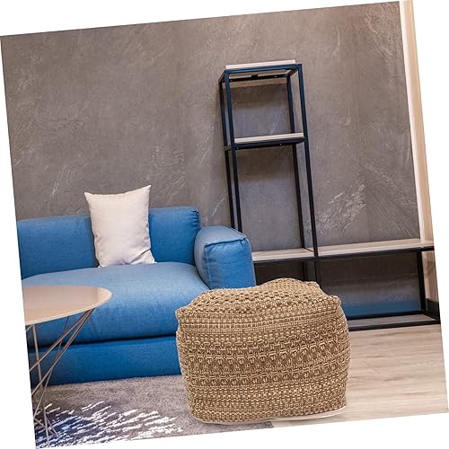 Miniatura 7 de Holibanna Dormitorio otomano pequeño pie xxcm relleno nalgas almohada lectura reposapiés sofá habitación hecho a mano estera descanso algodón