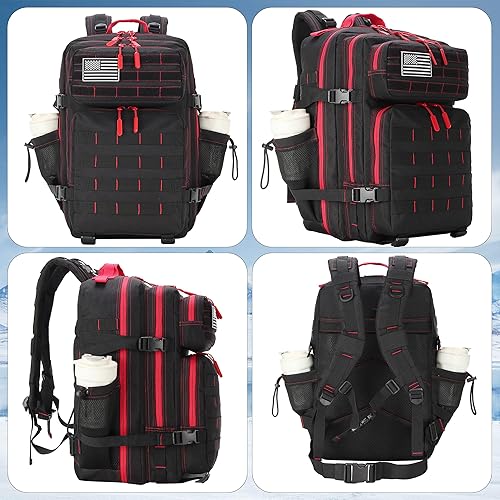 Miniatura 5 de Mochilas tácticas militares 45L 3 días paquete de asalto bolsa fitness mochila Bug Out bolsa senderismo treeking