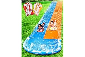JOYIN Extra Long Double Water Slide for Adults and Kids