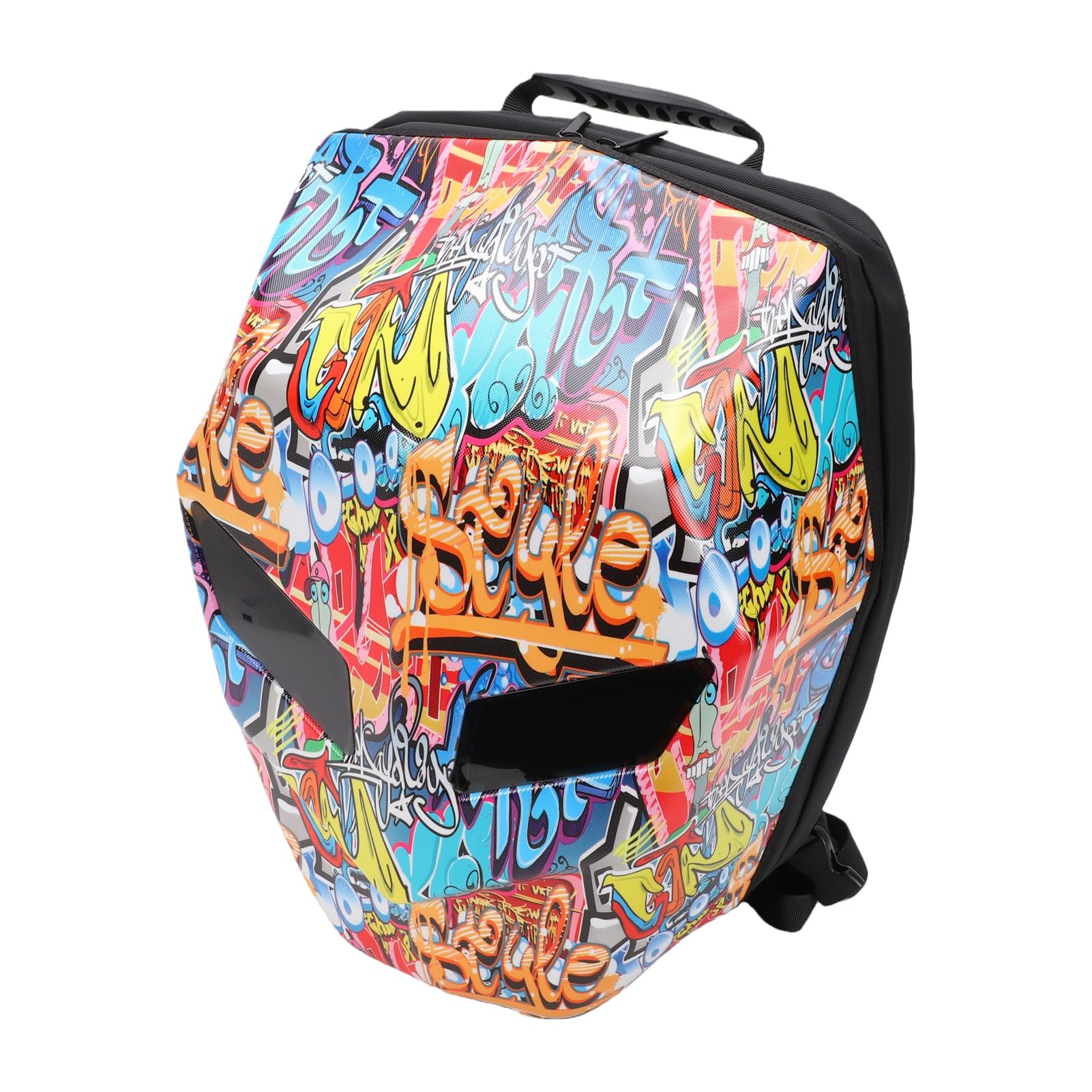 FTVOGUE Zaino per Moto a LED, Borsa per Casco con Guscio Rigido