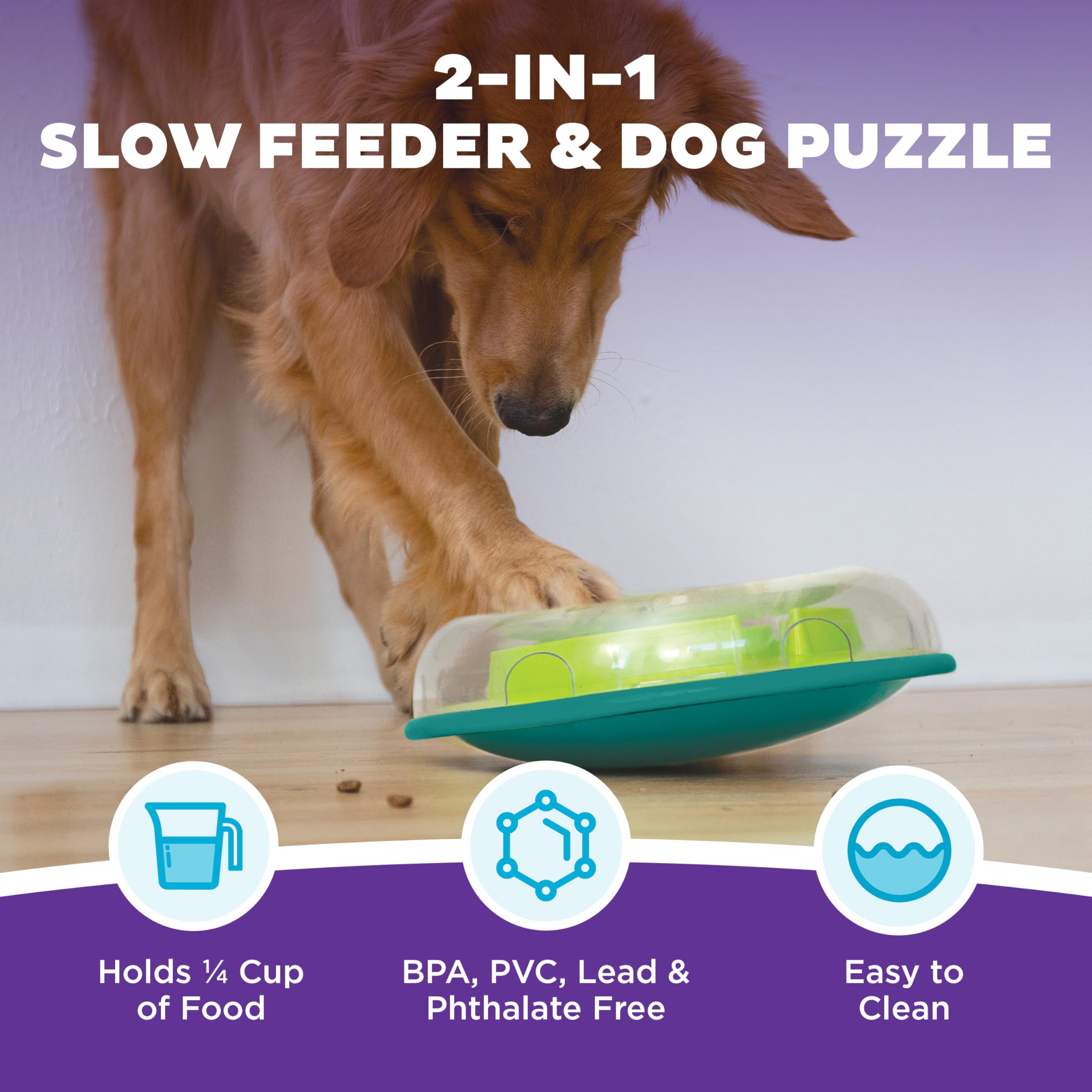 Outward Hound Nina Ottosson Dog Enrichment Puzzle Toy, Interactive Treat Dispensing Game with Casino & Twister Puzzle for Mental Stimulation & Training (Interactive Treat Puzzle Toy)