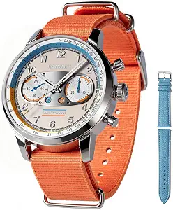 RAINTEN Chronograph Watch, Mechanical for Men, 40mm Case, Seagull ST19