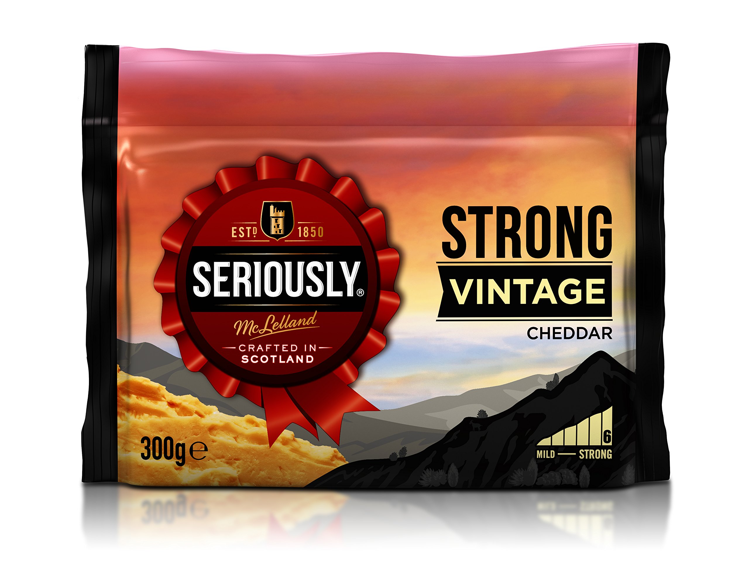 Seriously Strong Vintage Cheddar Cheese, 300g