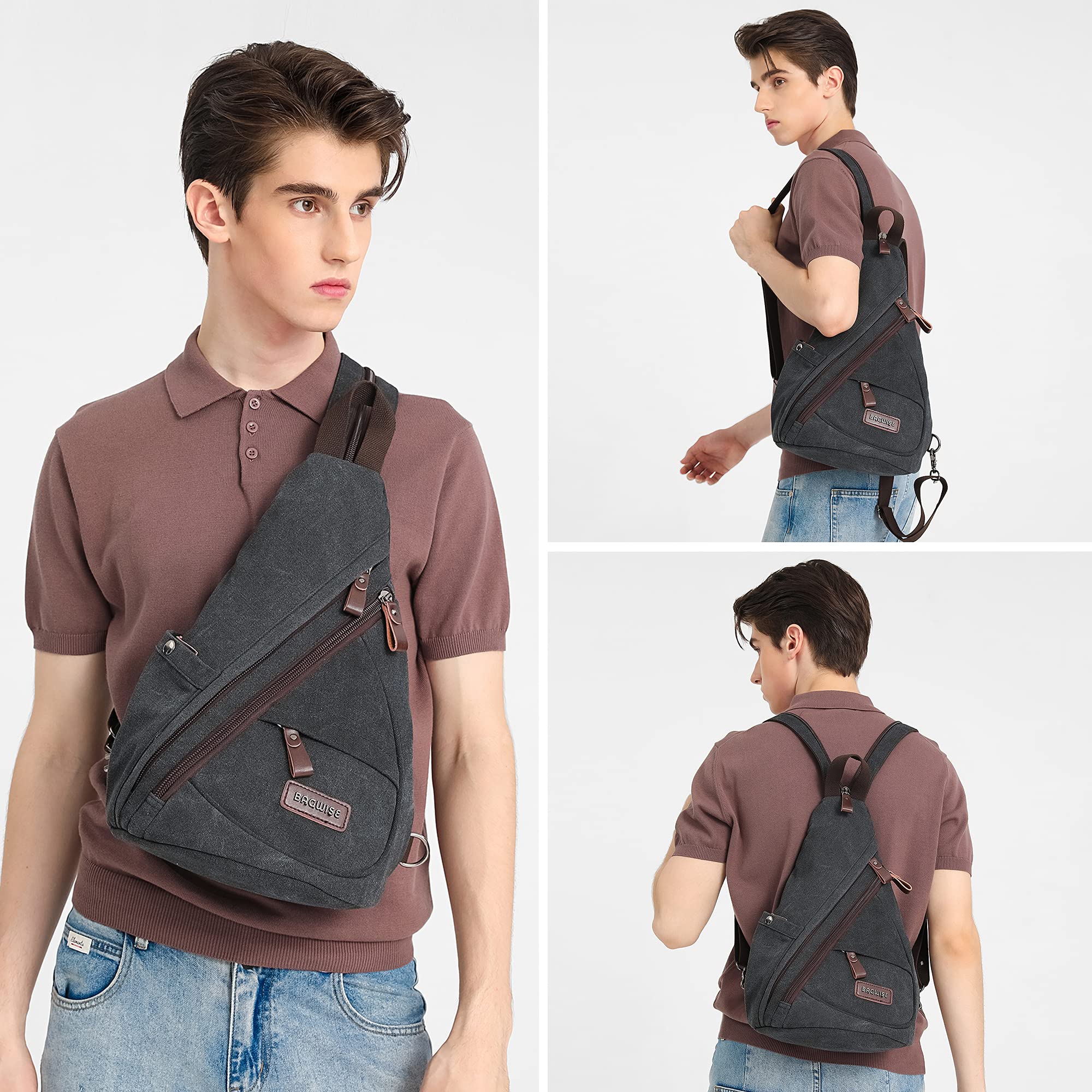 Mini zaino in tela per donna uomo, zaino vintage idrorepellente, perfetto per l'uso quotidiano zaino casual