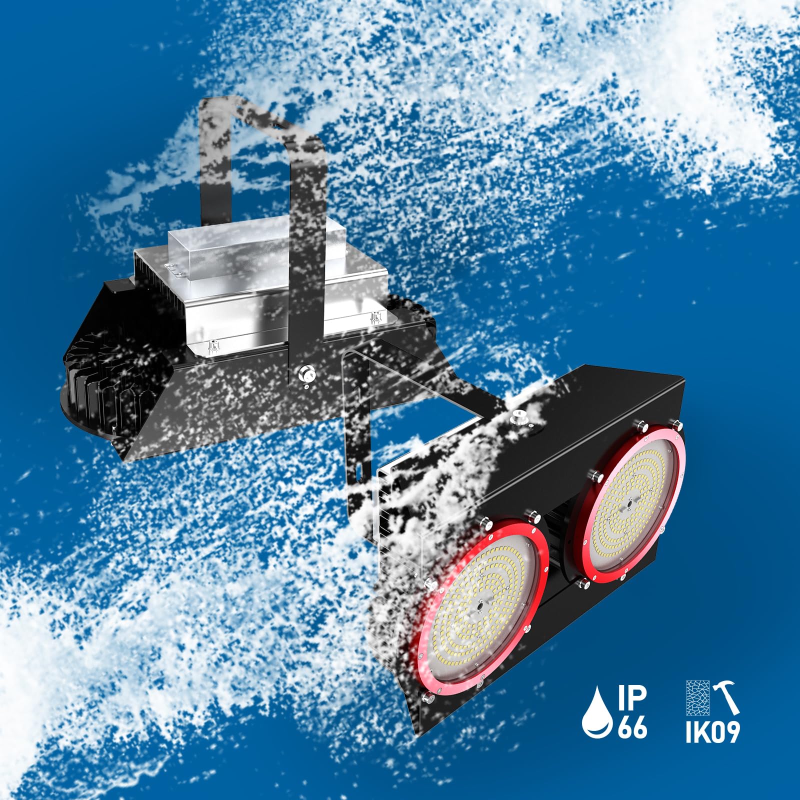 200W LED High Bay Light 70 C 158 F Heat Resistant 28000LM 5000K 0-10V Dimmable High Temperature LED — view 6