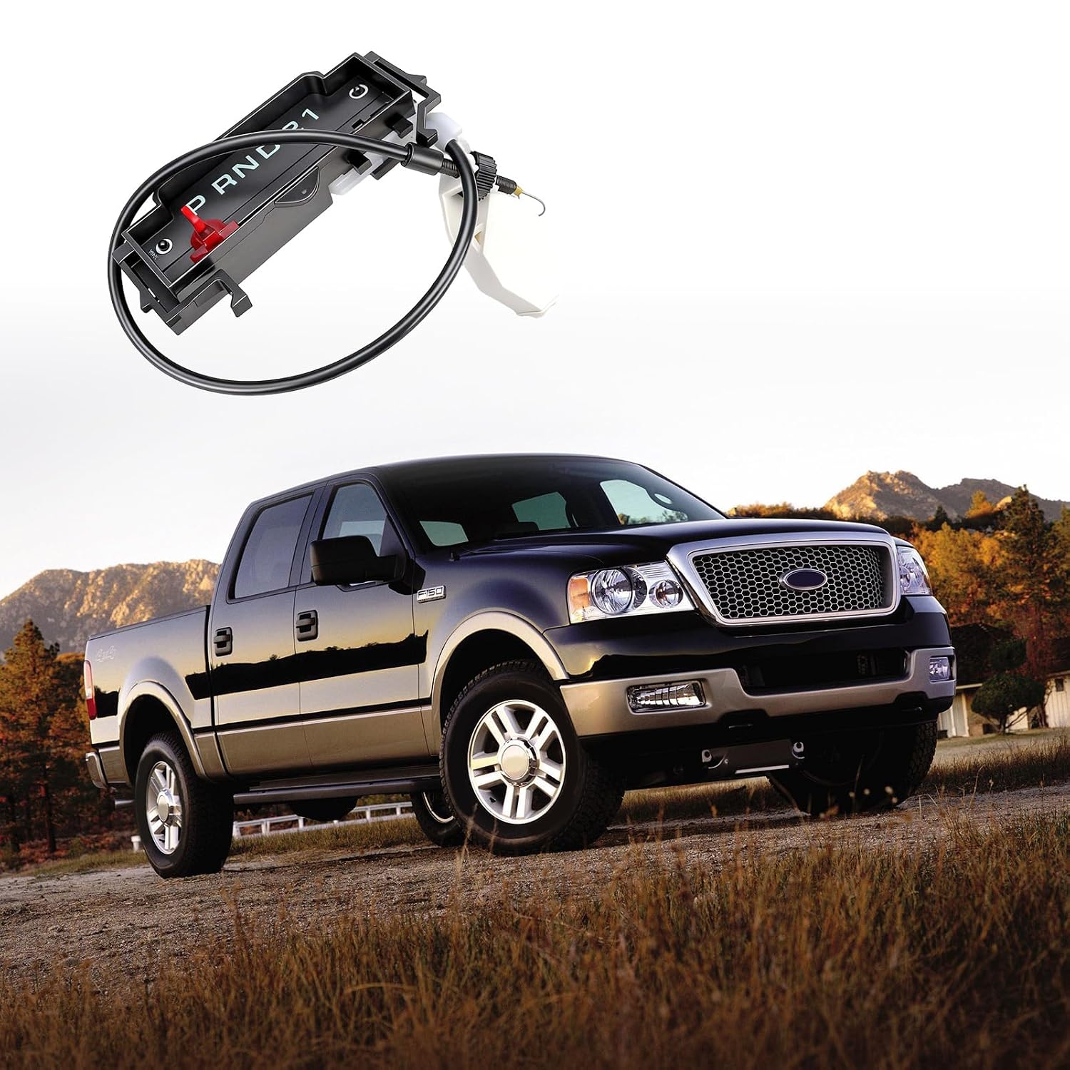 Gear Shift Indicator Assembly Fit for Ford F-150 2004-2008 | Indicator Selector Cable Clip PRND21