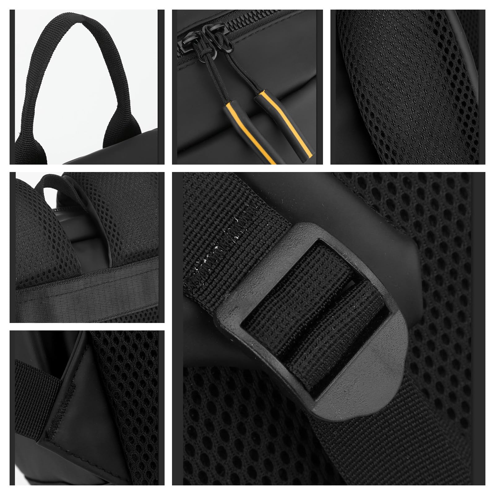 Zaino Viaggio Zaino Sportivo da Esterno di Grande capacità, Borsa per Computer da Ufficio, Zaino da Viaggio Multifunzione, Trolley da Lavoro-Nero
