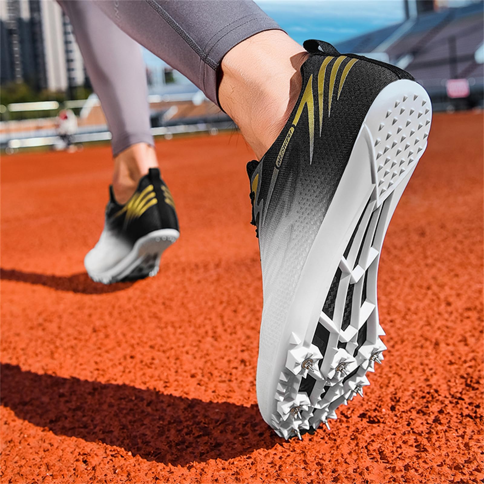 Chaussures D'athlétisme Hommes Femmes Course sur Piste Saut Baskets Enfants Garçons Et Filles Chaussures De Sport À Pointes