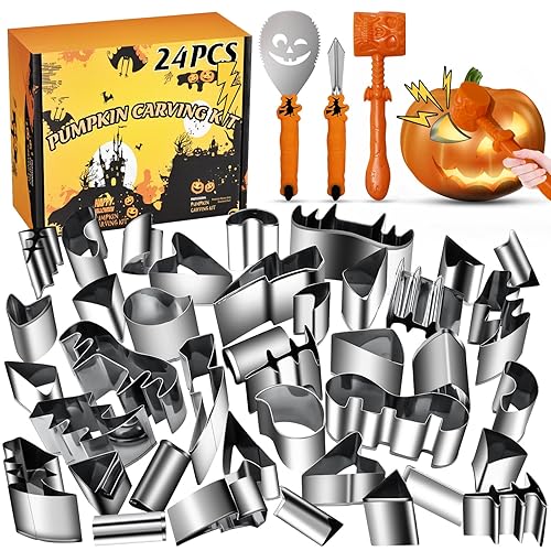 WANNTS Pumpkin Carving Kit Halloween, Safe and Easy Pumpkin Carving