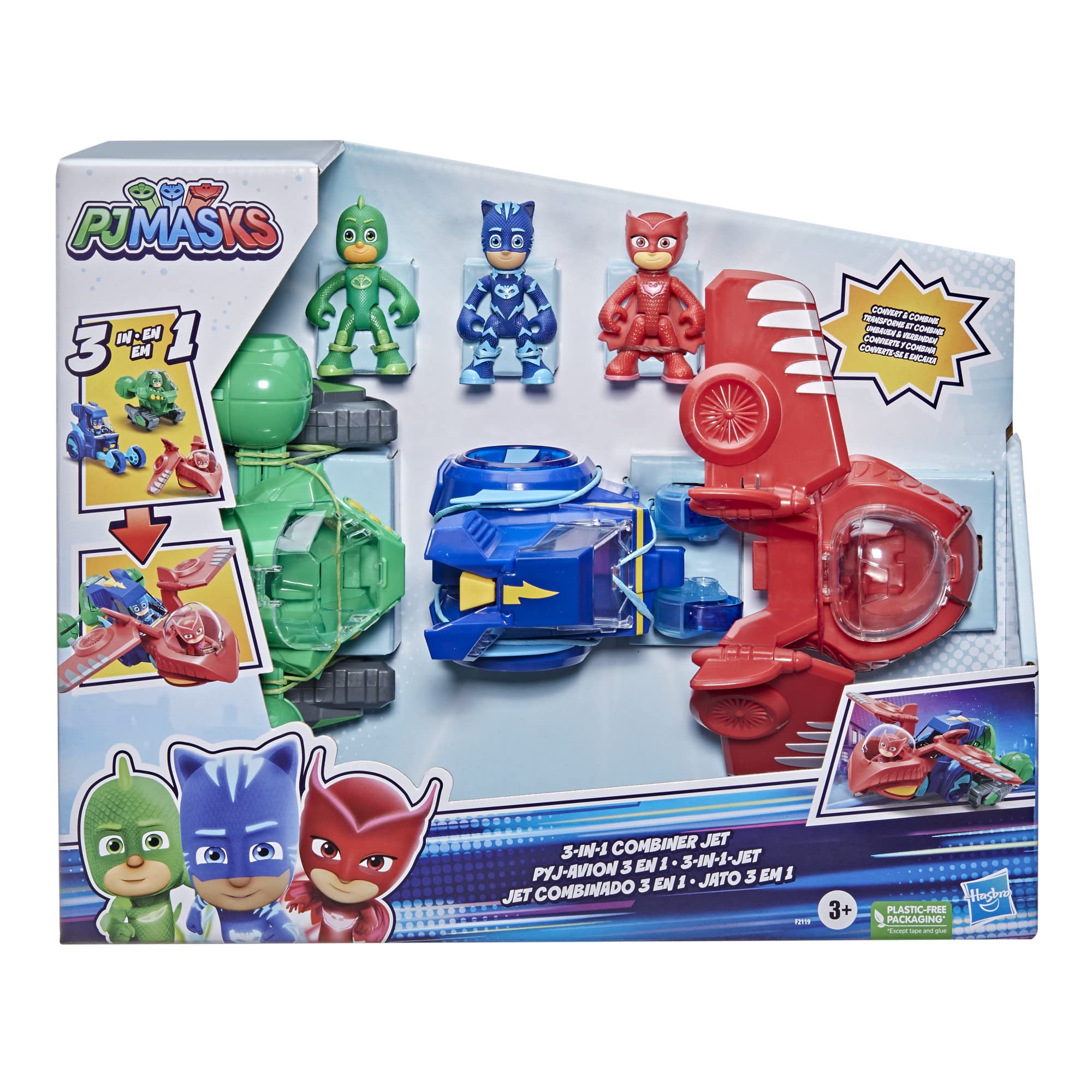 Buy Pj Masks 3In1 Combiner Jet Preschool Toy, Pj Masks Toy Set With 3
