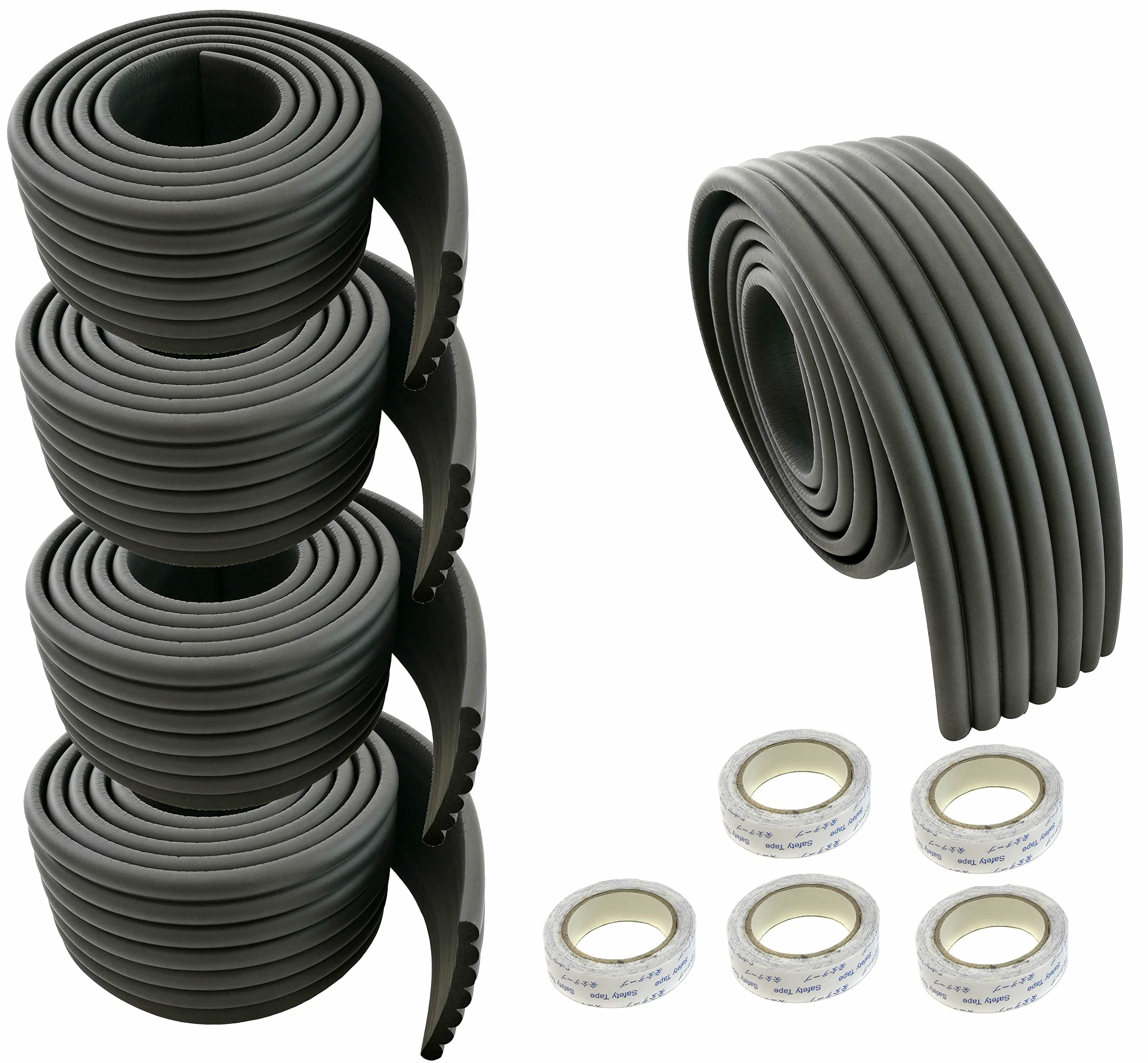 Universel Rouleau de Mousse, 1000cm x 80mm, Epaissir Mousse Antichoc Sécurité pour Bébé Kits, Enfants sécurité Anti-Crash, Tout Usage sécurité de bébé Protecteur. 5x2m Nero, KXD7002 black