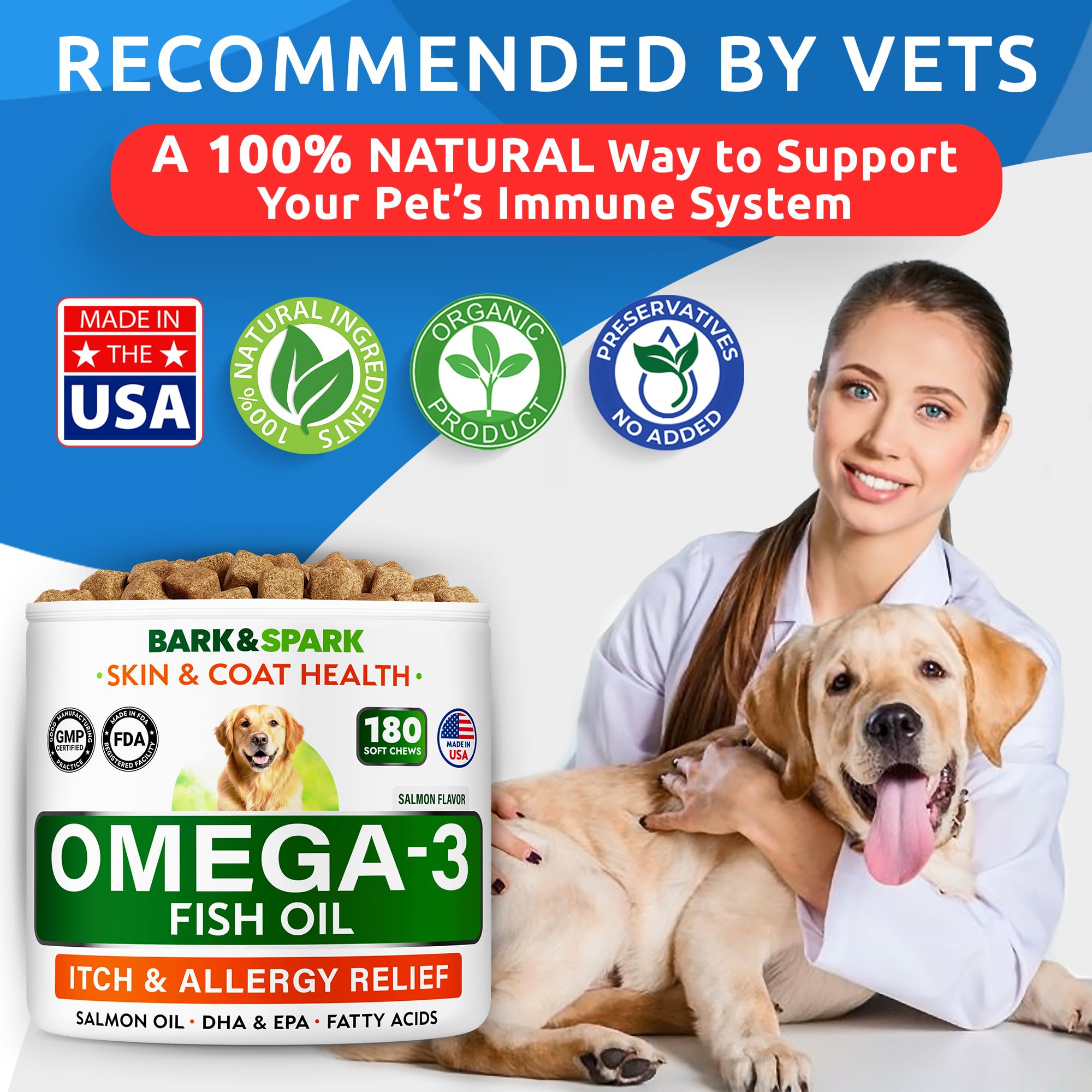 Omega 3 for Dogs - Fish Oil for Skin & Coat Health, Itch & Allergy Support — Amazon image 6