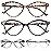HEEYYOK 2.25 Readers For Women Small Face Womens Reading Glasses Cat Eye 4-Pack Cheaters Reading Glasses Comfort Spring Hinge