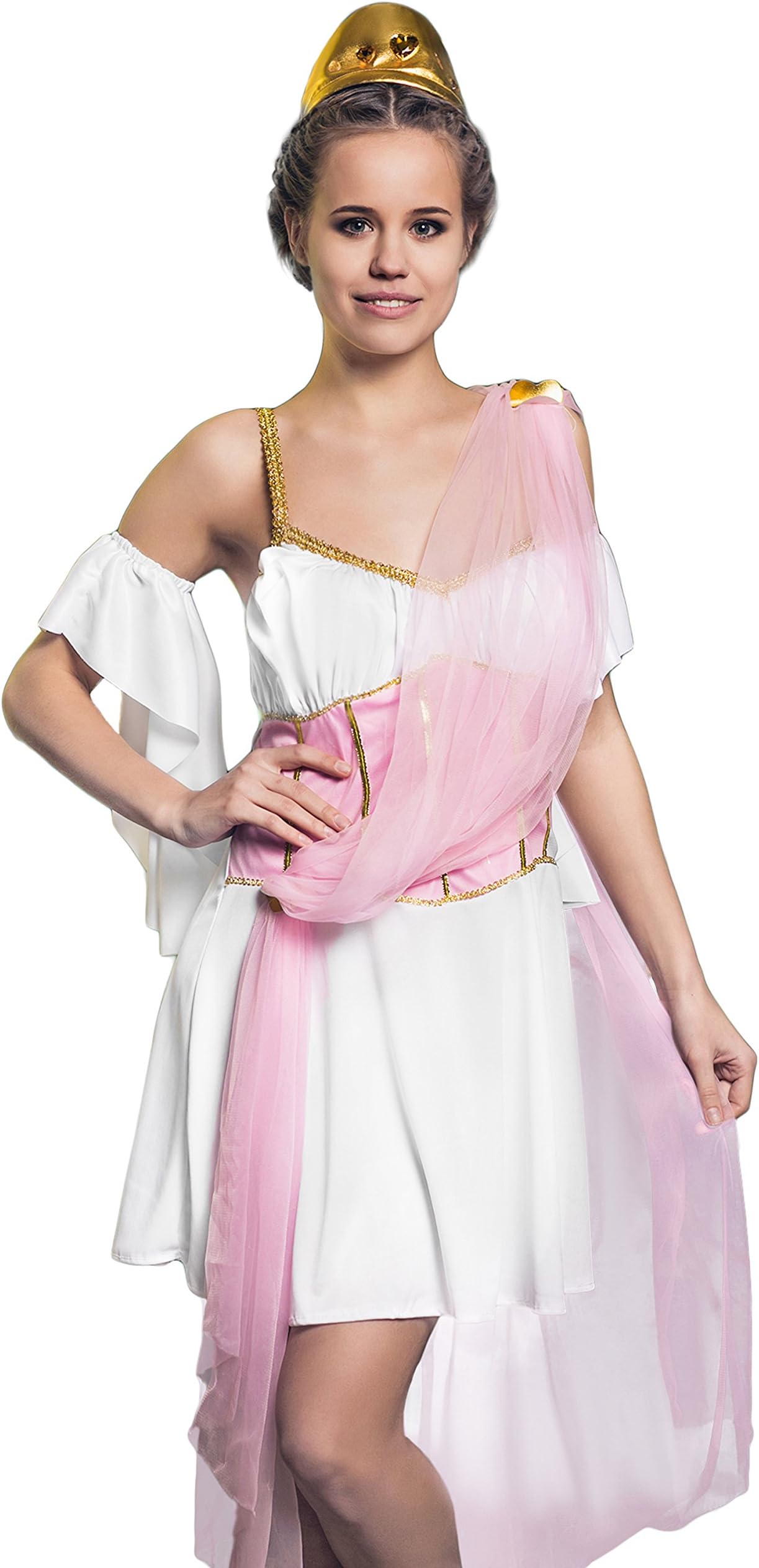 Adult Women Love Goddess Costume Aphrodite Venus Role Play Greek Beauty Dress Up